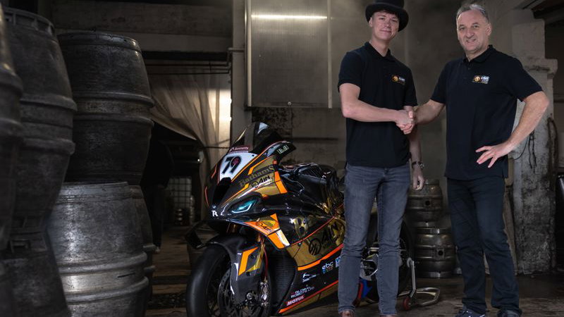 Storm Stacey and Michael Rutter. Credit: British Superbike Championship.